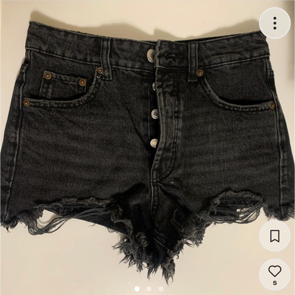 zara denim shorts